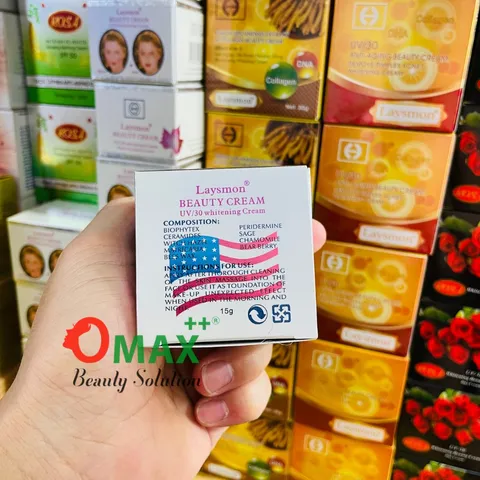 Kem LAYSMON UV/30 Beauty Cream 15g (đài loan) Dưỡng Trắng Da - Mờ Thâm Nám - Giảm Mụn- Chống Lão Hóa