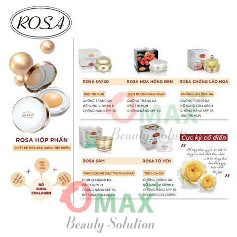 Kem ROSA Yến - Collagen - Collagen Bird's Nest Essence Beauty Cream 20g - Giảm Thâm Nám - Trắng Da