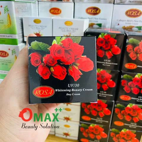 Kem ROSA Hoa Hồng Đen UV/30 - Whitening Beauty Cream 15g - Làm Trắng - Chống Lão Hóa Ngừa Mụn