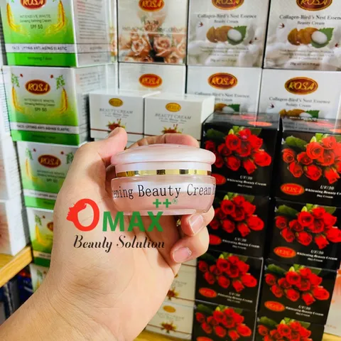 Kem ROSA Hoa Hồng Đen UV/30 - Whitening Beauty Cream 15g - Làm Trắng - Chống Lão Hóa Ngừa Mụn