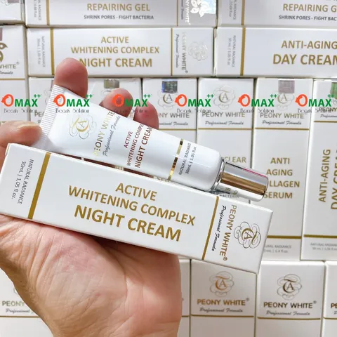 KEM PEONY WHITE BAN ĐÊM - ACTIVE WHITENING COMPLEX - HỖ TRỢ CẢI THIỆN NÁM DA 30ml