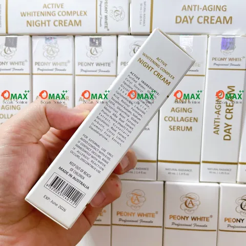 KEM PEONY WHITE BAN ĐÊM - ACTIVE WHITENING COMPLEX - HỖ TRỢ CẢI THIỆN NÁM DA 30ml