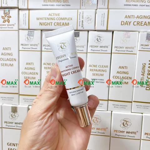 KEM PEONY WHITE BAN ĐÊM - ACTIVE WHITENING COMPLEX - HỖ TRỢ CẢI THIỆN NÁM DA 30ml