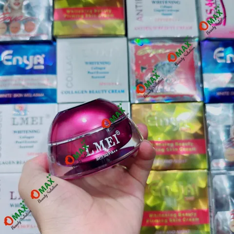 Kem LMEI Linh Chi - Đông Trùng - Collagen 25G - Dưỡng Trắng - Giảm Thâm Nám - Phục Hồi Da
