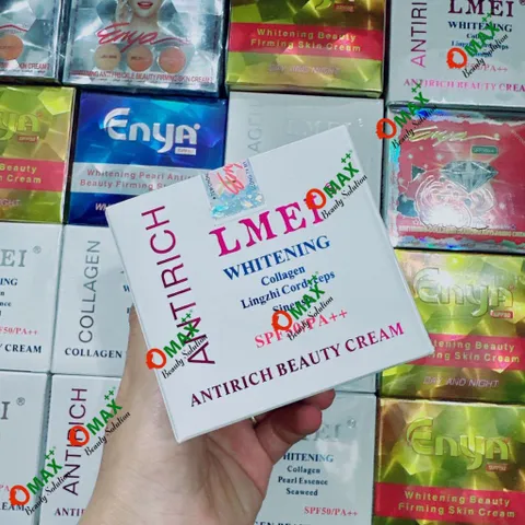 Kem LMEI Linh Chi - Đông Trùng - Collagen 25G - Dưỡng Trắng - Giảm Thâm Nám - Phục Hồi Da