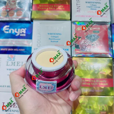 Kem LMEI Linh Chi - Đông Trùng - Collagen 25G - Dưỡng Trắng - Giảm Thâm Nám - Phục Hồi Da