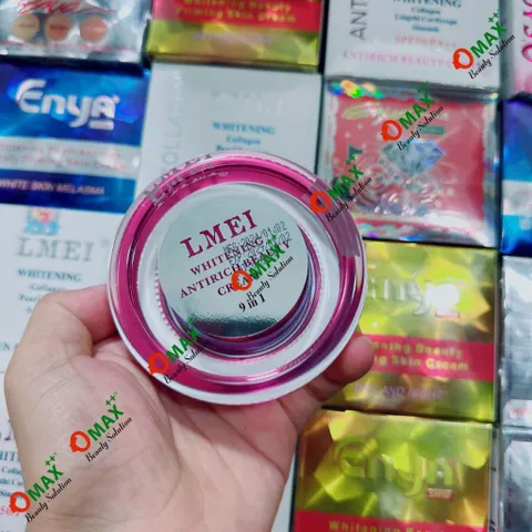 Kem LMEI Linh Chi - Đông Trùng - Collagen 25G - Dưỡng Trắng - Giảm Thâm Nám - Phục Hồi Da