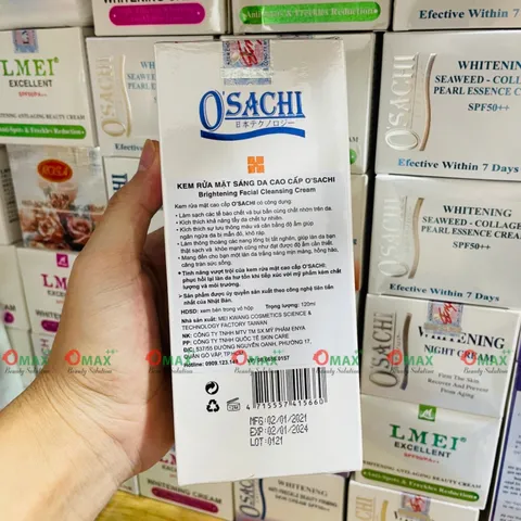 Kem Rửa Mặt O'SACHI - Brightening Facial Clean 120ml - Sạch Da - Láng Mịn - Giảm Tác Nhân Gây Mụn