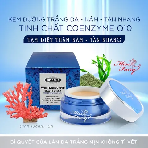 Kem MISS FAIRY Q10 - Dưỡng Trắng Da - Tái Tạo - Mờ Thâm Nám - Tàn Nhang - Đồi Mồi - Giảm Nếp Nhăn