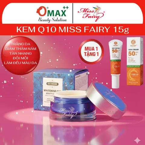 Kem MISS FAIRY Q10 - Dưỡng Trắng Da - Tái Tạo - Mờ Thâm Nám - Tàn Nhang - Đồi Mồi - Giảm Nếp Nhăn
