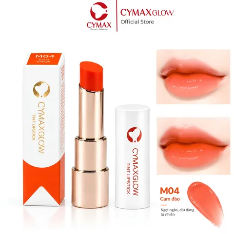Son Tint CYMAX Glow Tint Lipstick - Son Tint Bóng Nhẹ Hàn Quốc Màu Chuẩn, Căng Mướt, Giảm Khô Nẻ