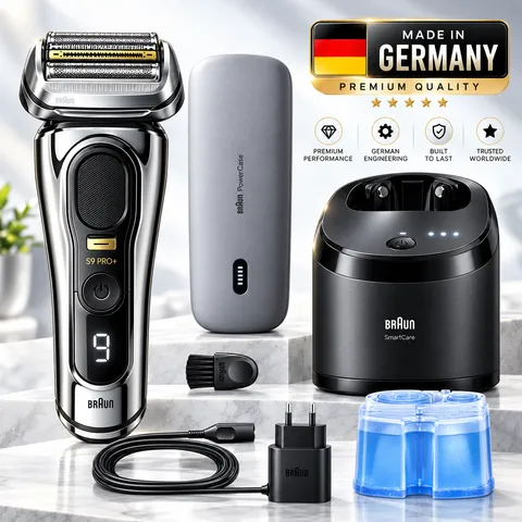 [MADE IN GERMANY] MÁY CẠO RÂU BRAUN SERIES 9 PRO+ 9577CC VÀ 9565CC