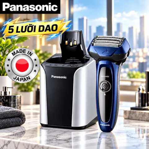 [MADE IN JAPAN] MÁY CẠO RÂU 5 LƯỠI PANASONIC ES-LV53 VÀ ES-LV74