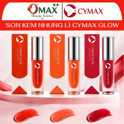 Son Kem Nhung CYMAX Glow Velvet Lip Tint – Son Môi Hàn Quốc | Mềm Mịn – Lên Màu Chuẩn – Lâu Trôi, Min Mượt