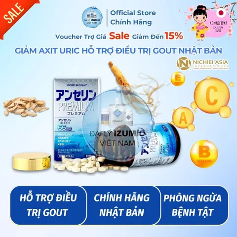 [Xuất kèm VAT] Viên Uống Hỗ Trợ Giảm Các Triệu Chứng Của Gout Nhật Bản Anserine Premium | Hộp 120 Viên