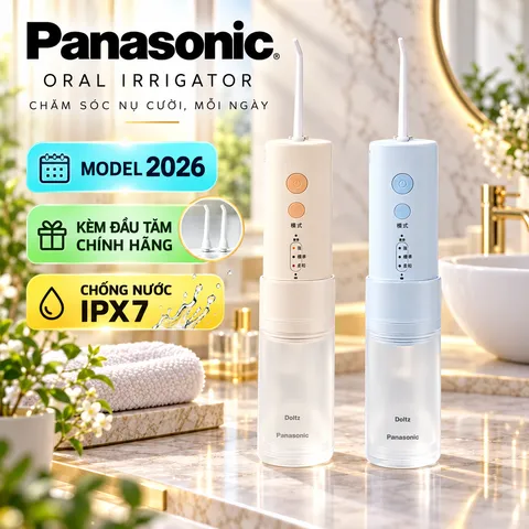 [BH 2 NĂM] MÁY TĂM NƯỚC GẤP GỌN PANASONIC EW-DJ33 VÀ EW-DJ34
