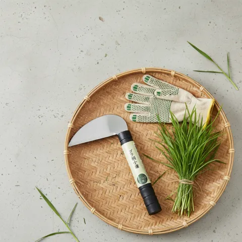 Liềm cắt cỏ, liềm phát cỏ làm vườn trồng cây cảnh bonsai cán nhựa nội địa Nhật Bản Kokubo 868815