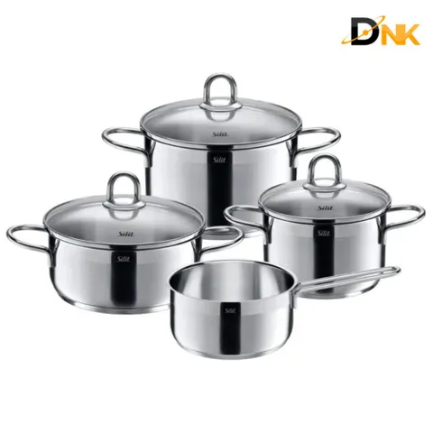 Bộ nồi Silit Diamant 4 món inox 18/10