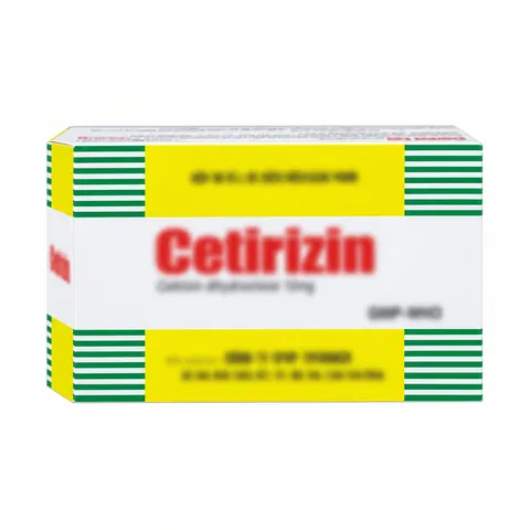 viên uống C-E-T-I-R-I-Z-I-N giảm ngứa, mề đay hộp 100 viên