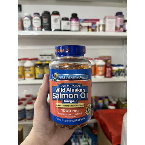 Dầu Cá Hồi Omega Wild Alaskan Salmon Oil 210 viên của Mỹ (Cam kết hàng chuẩn) 869189