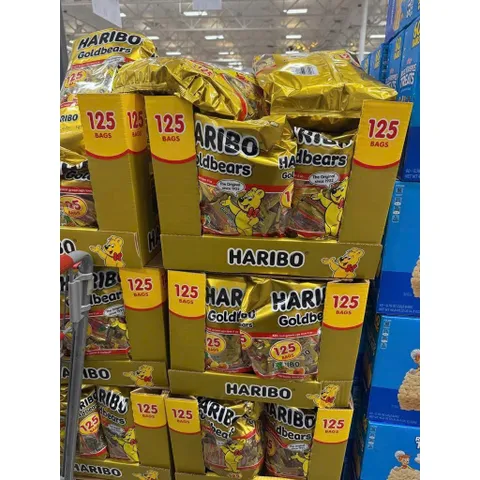 BỊCH LỚN Kẹo dẻo Haribo Goldbears mini gói nhỏ – Bịch 125 gói tiện dùng 1.42 KÝ 869298