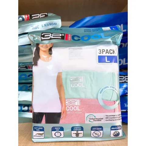 Áo thun nam nữ vải mát lạnh 32 độ cool nhiều size (Hàng chính hãng Mỹ)