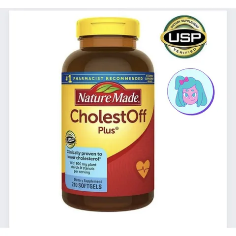 Viên Uống Giảm Cholesterol Trong Máu Cholest Off Plus Nature Made Mỹ 210 viên (Bao check hàng chuẩn USA)