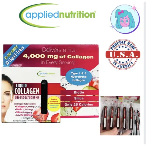 Collagen nước Liquid 30 ống của Mỹ (Bao check hàng chuẩn)