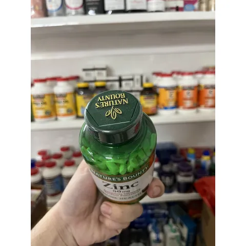 Viên uống bổ sung kẽm Nature’s Bounty Zinc 400 viên của Mỹ date25 (Cam kết hàng chuẩn)
