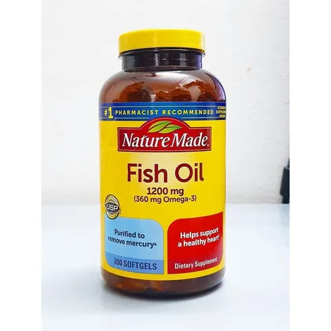 Viên uống Dầu Cá Nature Made Fish Oil 1200mg Omega3 (Cam kết hàng chính hãng USA))