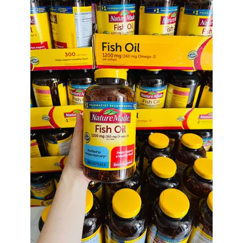 Viên uống Dầu Cá Nature Made Fish Oil 1200mg Omega3 (Cam kết hàng chính hãng USA))