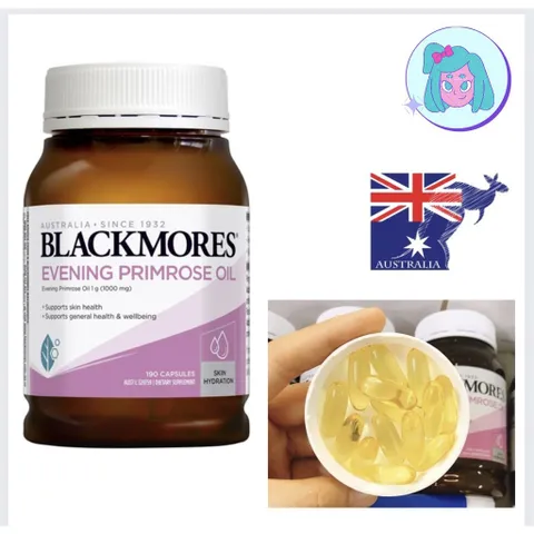 Viên uống Blackmores Evening Primrose Oil tinh dầu hoa anh thảo ÚC 190 viên (Cam kết hàng chuẩn)