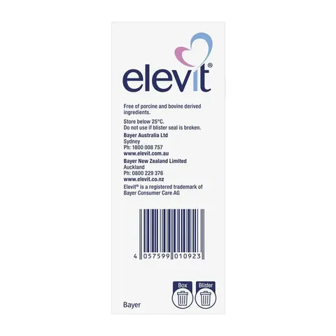 Elevit Pre-conception Pregnancy - Vitamin tổng hợp dành cho giai đoạn chuẩn bị mang thai và toàn bộ thai kỳ chính hãng Úc
