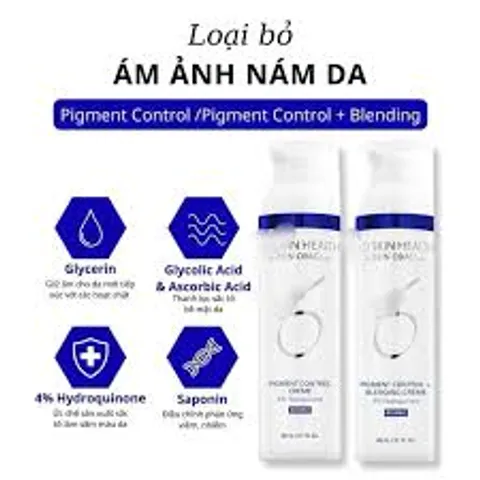 Bộ Đôi Kem Giảm Nám PIGMENT CONTROL+BLENDING CRÈME 4%HQ - Sáng Da, Chống Nám, Dưỡng Ẩm Cho Làn Da Khỏe Mạnh - Zo Skin Health 869529