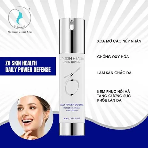 Kem Dưỡng Phục Hồi Da Zo Skin Health Daily Power Defense 50ml - Chống Oxy Hóa, Cải Thiện Nếp Nhăn, Tái Tạo Da Cho Mọi Loại Da 869533