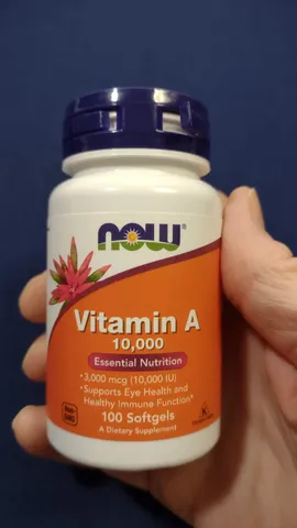 Viên uống Vitamin A 3000 mcg (10000 IU) |100 viên| Bảo vệ chức năng thị giác/Cải thiện kết cấu của da & Tác động sâu đến hệ miễn dịch bẩm sinh & thích ứng [SP Chuẩn Mỹ]