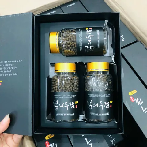 Viên Hà Thủ Ô Hàn Quốc Hỗ Trợ Người Tóc Bạc Sớm, Rụng Tóc Hộp 3 lọ x 100g