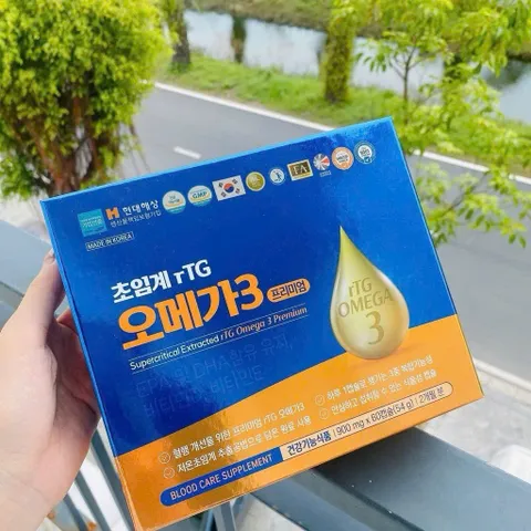 VIÊN UỐNG OMEGA3 HÀN QUỐC hộp 60 viên tăng cường sức đề kháng