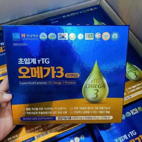 VIÊN UỐNG OMEGA3 HÀN QUỐC hộp 60 viên tăng cường sức đề kháng
