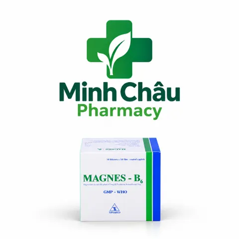 Magnes - B6 —Bổ sung Magie và Vitamin B6 , hỗ trợ giảm căng thẳng thần kinh- hộp 100 viên