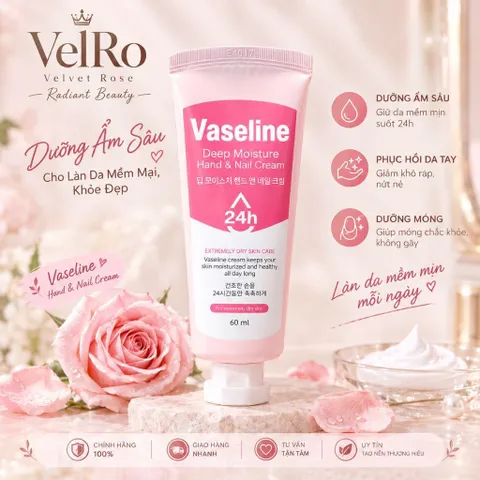 Kem Dưỡng Da Tay Và Móng Vaseline Deep Moisture 60ml