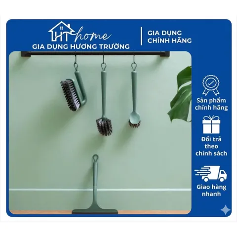 Bộ chổi cọ bàn chải vệ sinh phòng tắm đa năng LocknLock - Chà sàn, cọ toilet, cọ đầu dẹp, gạt nước - Màu xanh