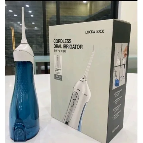 Máy tăm nước không dây LocknLock ENR156BLU Cordless Oral Irrigator,200ml - Màu xanh da trời