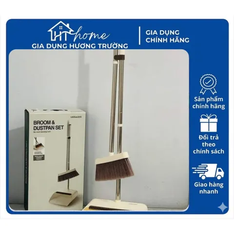 Bộ chổi quét nhà LocknLock, cây chổi, dụng cụ hốt - ETM465