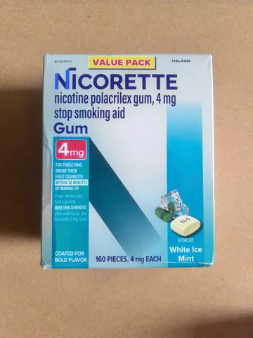 KẸO CAO SU NICORETTE GUM 4MG (HỘP 160 VIÊN) – CHUẨN NỘI ĐỊA MỸ