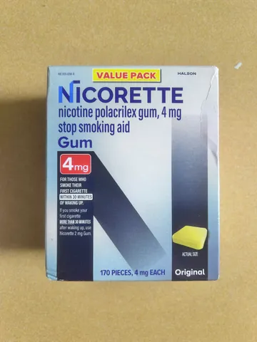 KẸO CAO SU NICORETTE GUM 4MG (HỘP 160 VIÊN) – CHUẨN NỘI ĐỊA MỸ