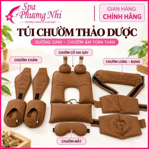 [BÁN LẺ]Túi chườm thảo dược dưỡng sinh đông y, túi chườm mắt, chườm cổ vai gáy, chườm lưng đa năng