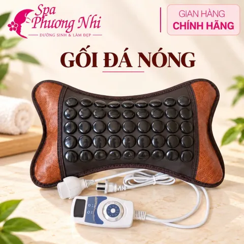Gối ĐÁ NÓNG giúp Lưu Thông Khí Huyết Hàng Chính Hãng