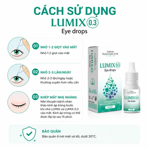Lumix Eye Drops dung dịch nhỏ mắt hằng ngày hỗ trợ giảm khô, mỏi mắt