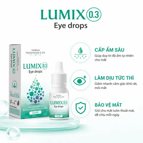 Lumix Eye Drops dung dịch nhỏ mắt hằng ngày hỗ trợ giảm khô, mỏi mắt